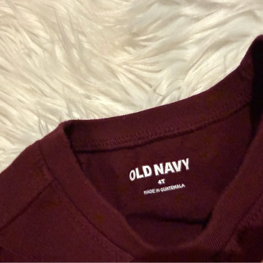 Old Navy Toddler Unisex Graphic Long Sleeve Tee Size 4T‎ Good Vibes